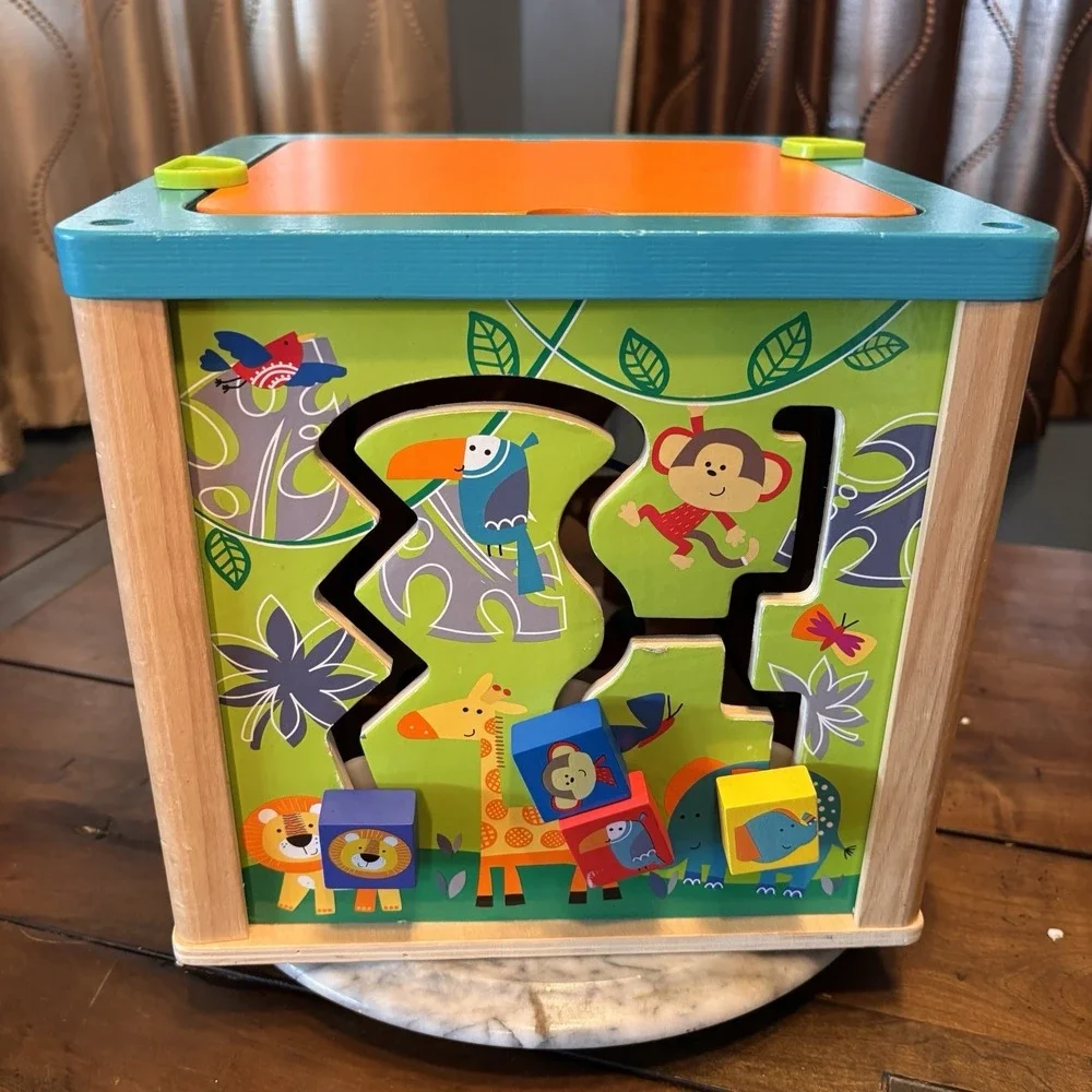 Toys R Us Wooden‎ 5 In 1 Activity Cube 12